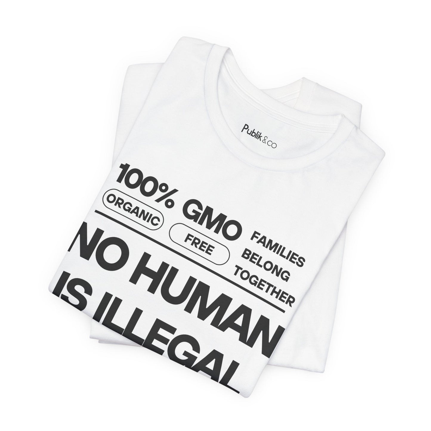 No Human Is Illegal  - Designer Graphic Tee - Urban Protest Unity Street Wear