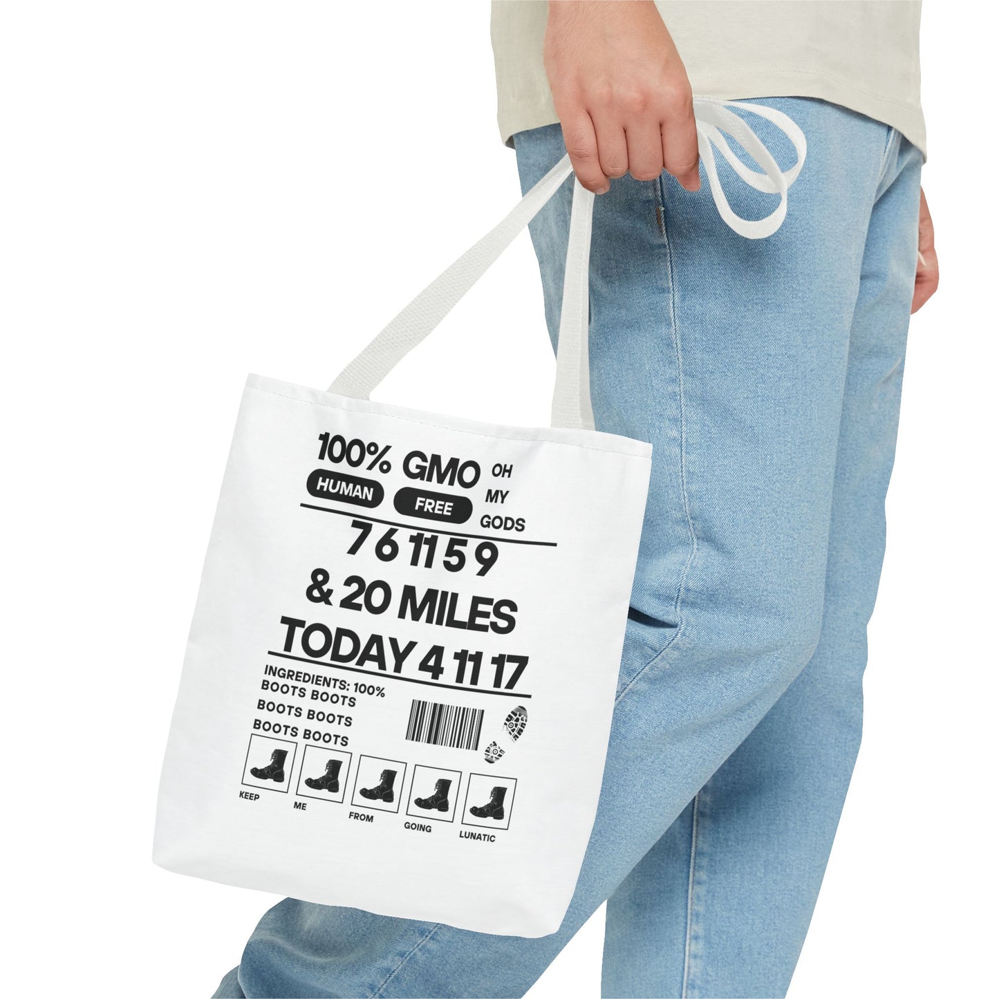 Boots - Urban Activist Tote Bag - Stylish Human Rights Power Bag with Designer Graphics