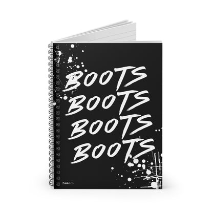 Boots - Spiral Notebook - Graffiti Protest Unity Journal