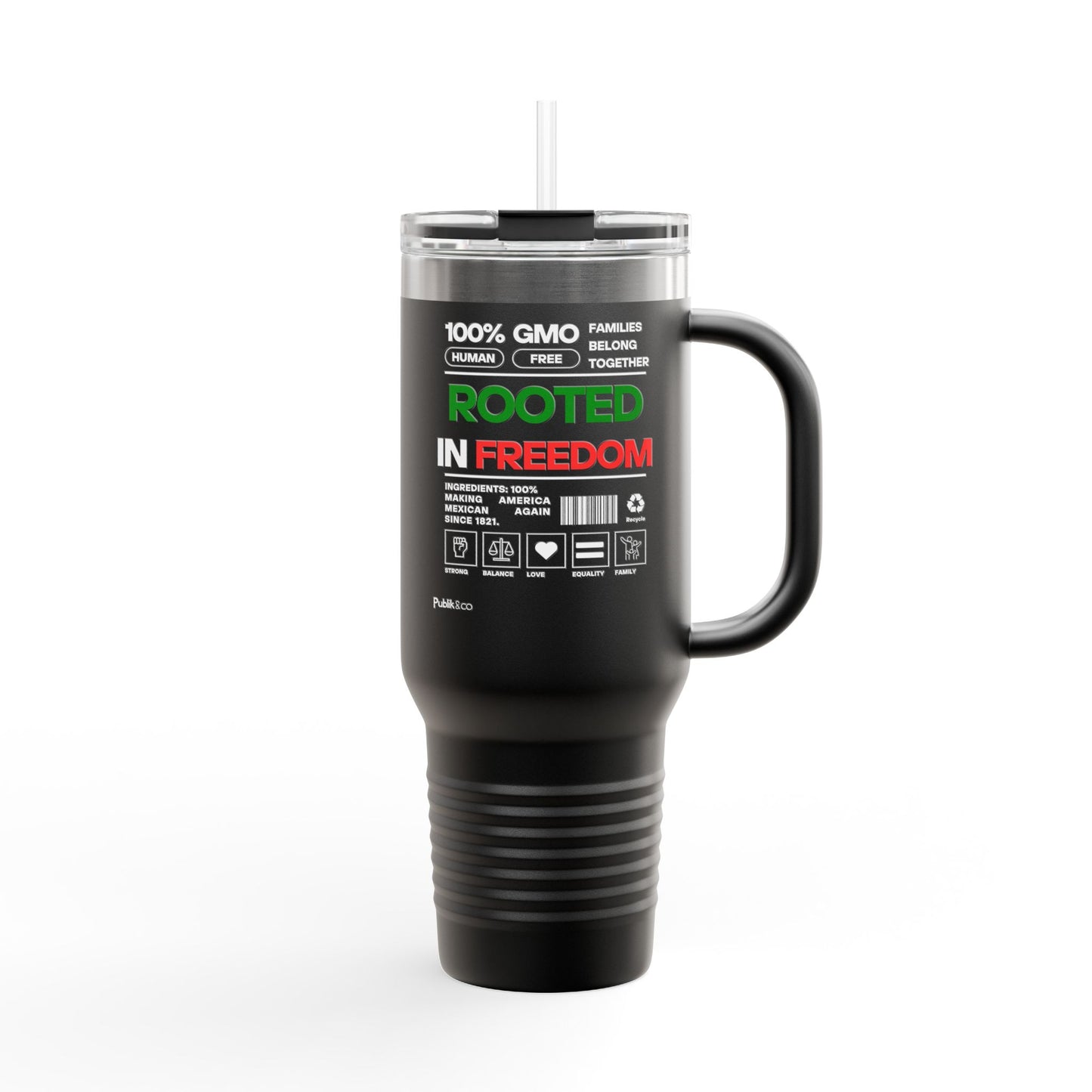 Rooted In Freedom Insulated Travel Mug, 40oz