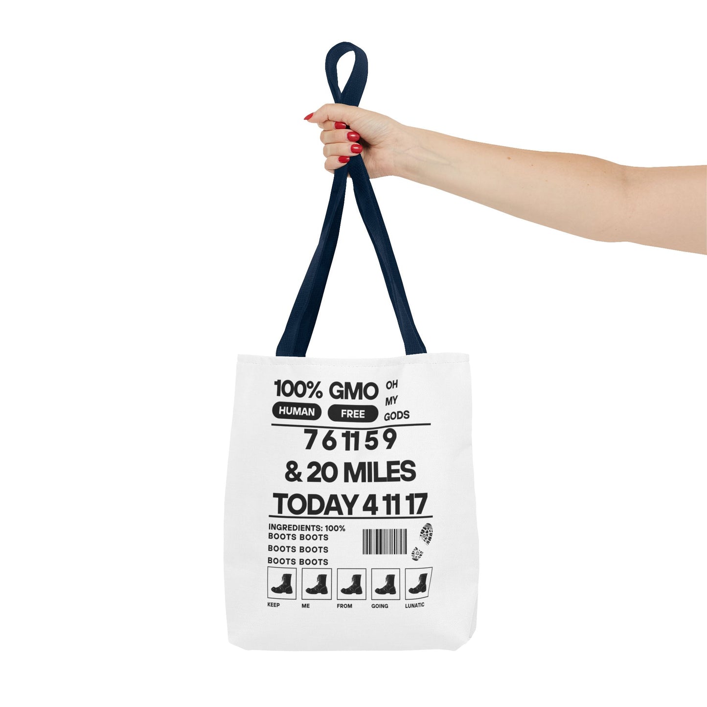 Boots - Urban Activist Tote Bag - Stylish Human Rights Power Bag with Designer Graphics