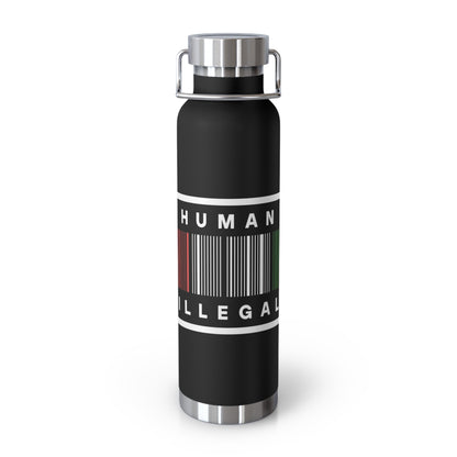 No Human Is Illegal Copper Vacuum Insulated Bottle, 22oz