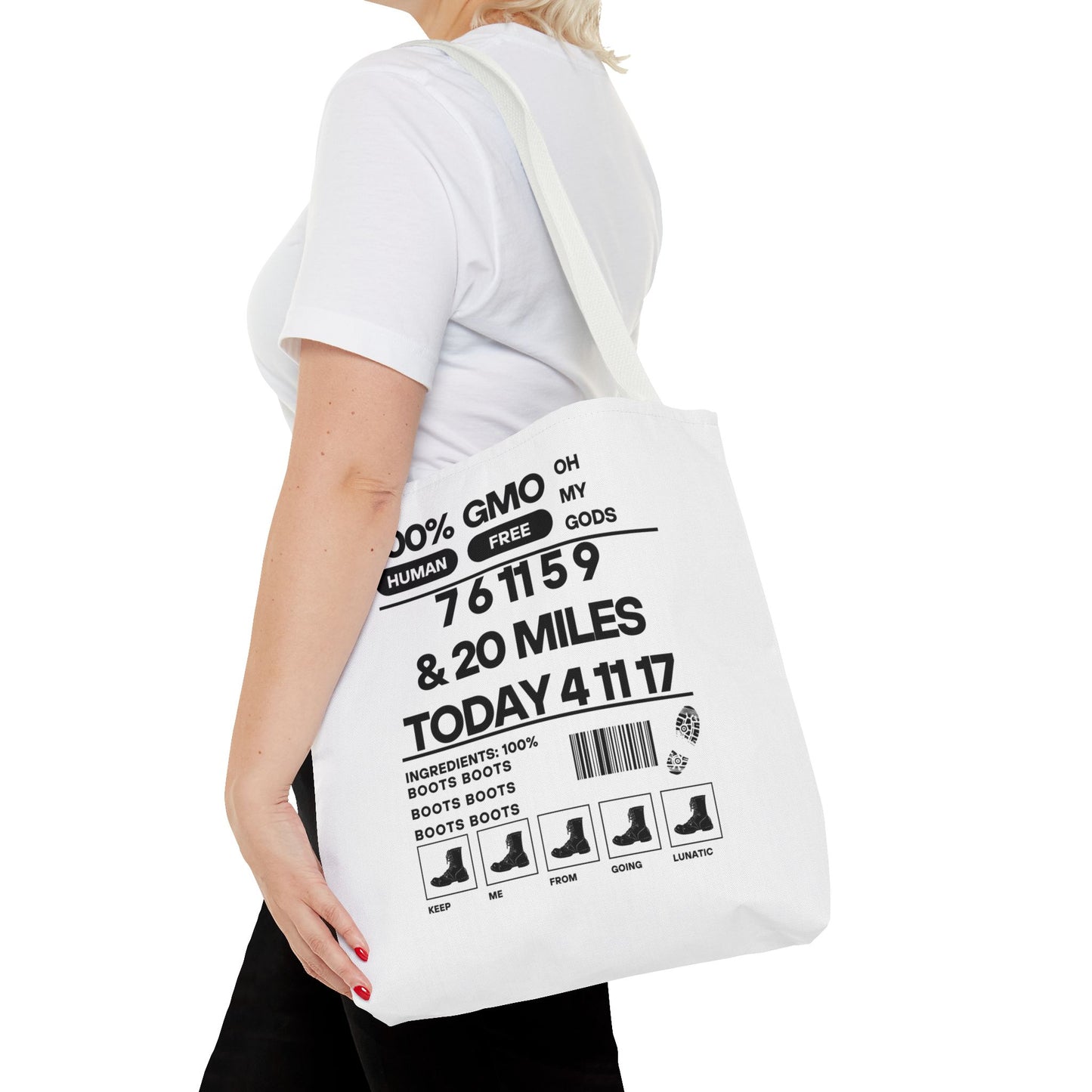 Boots - Urban Activist Tote Bag - Stylish Human Rights Power Bag with Designer Graphics