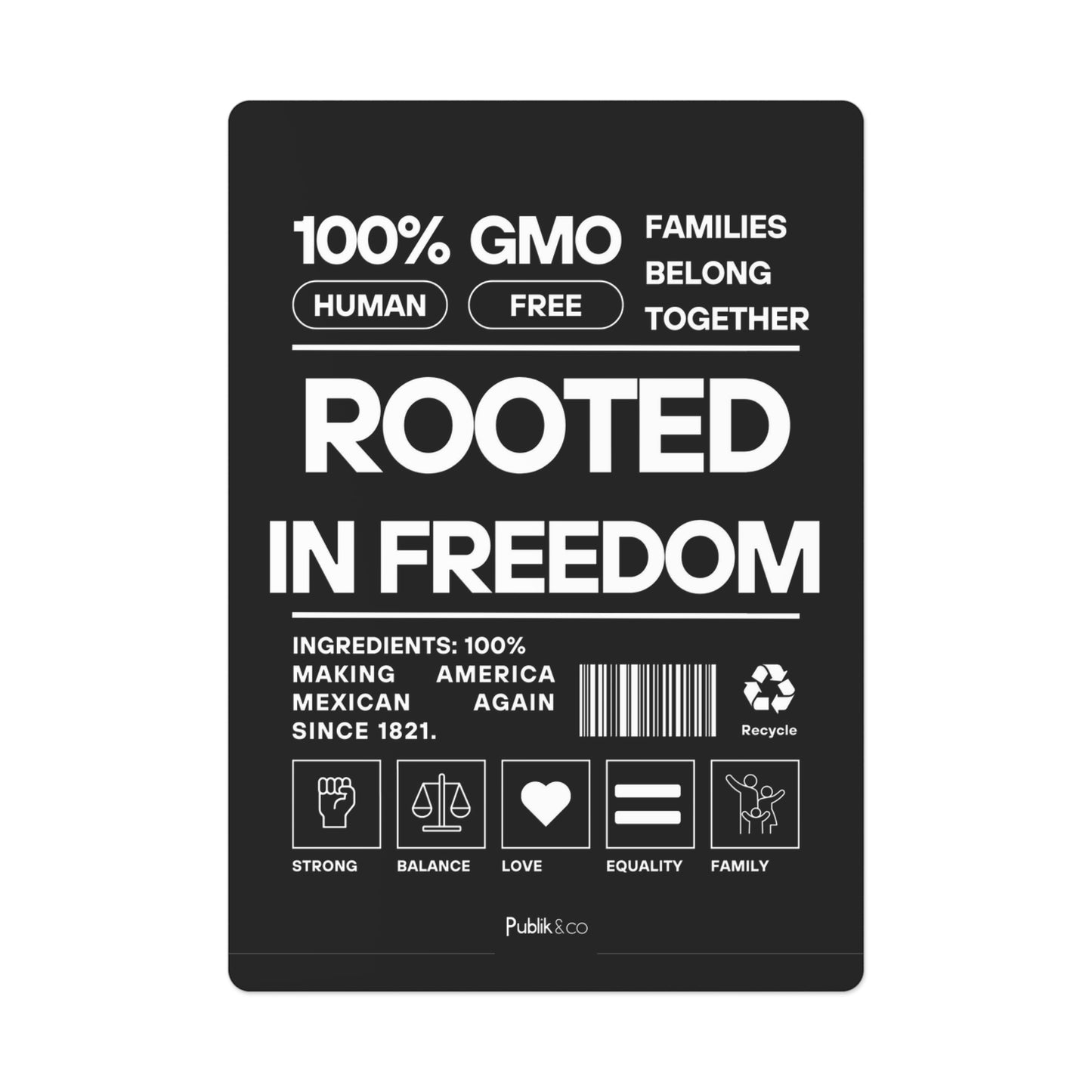 Rooted In Freedom - Poker Cards