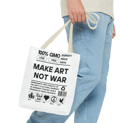 Make Art Not War - Tote Bag