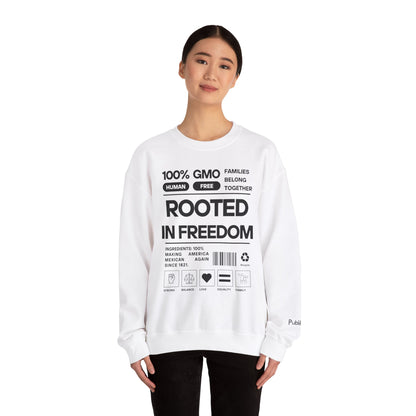 Rooted In Freedom Sweatshirt - Urban Protest Unity Street Wear Crewneck