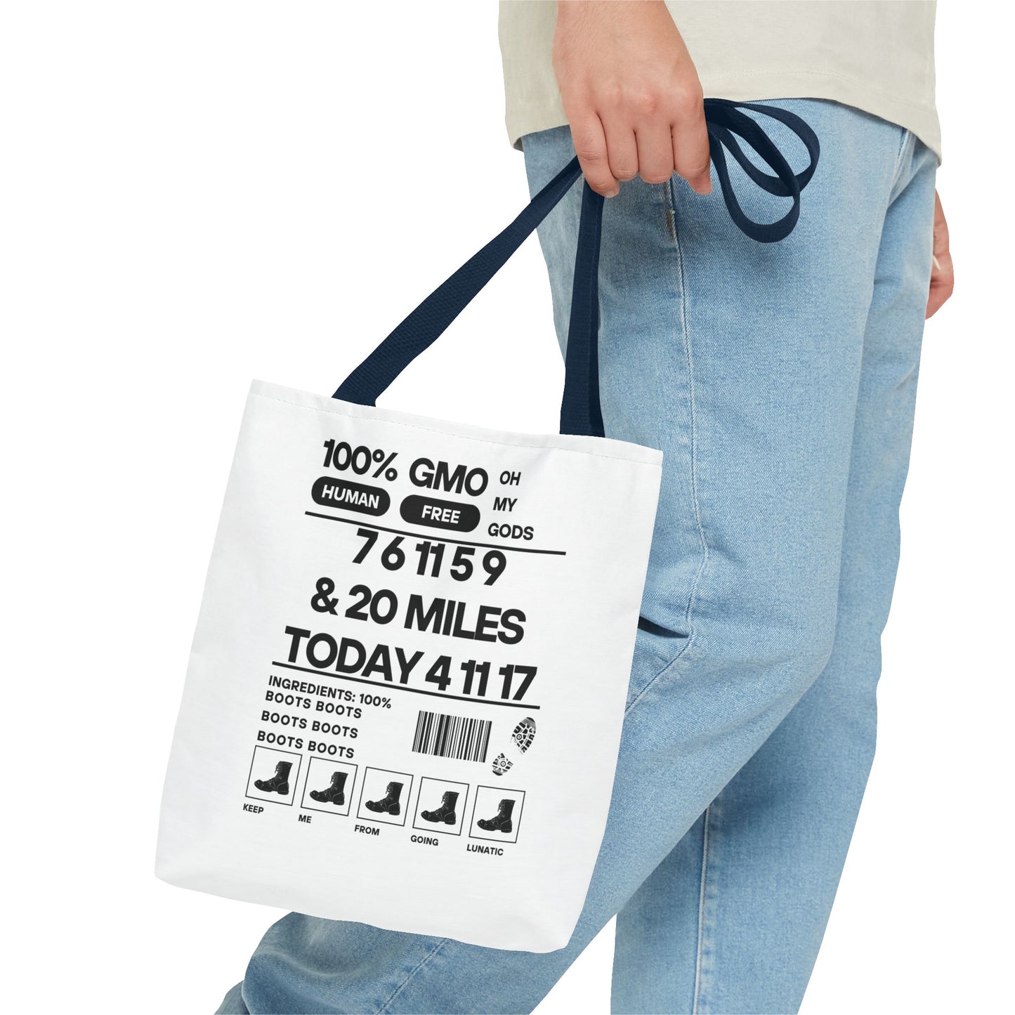 Boots - Urban Activist Tote Bag - Stylish Human Rights Power Bag with Designer Graphics