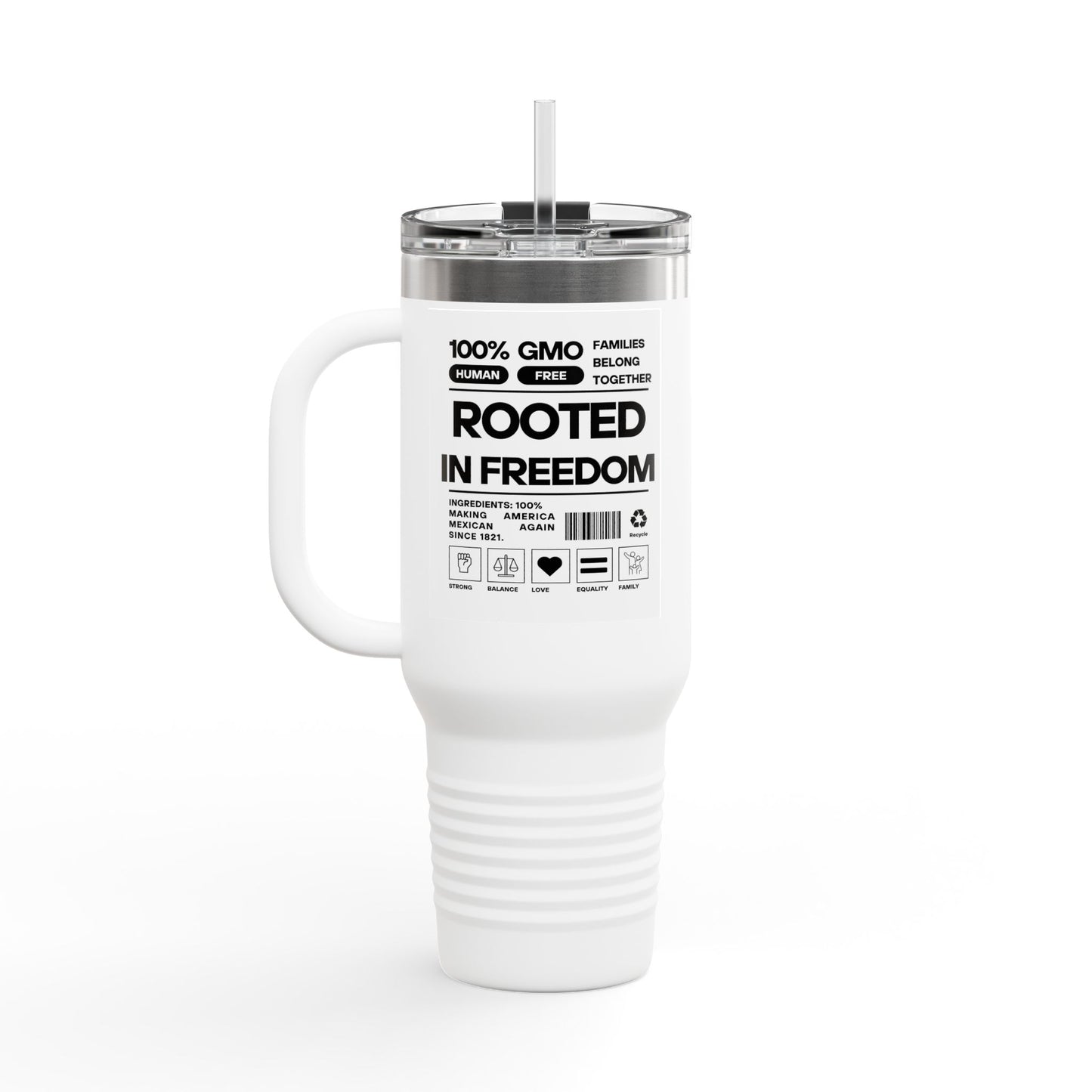 Rooted In Freedom - Insulated Travel Mug, 40oz