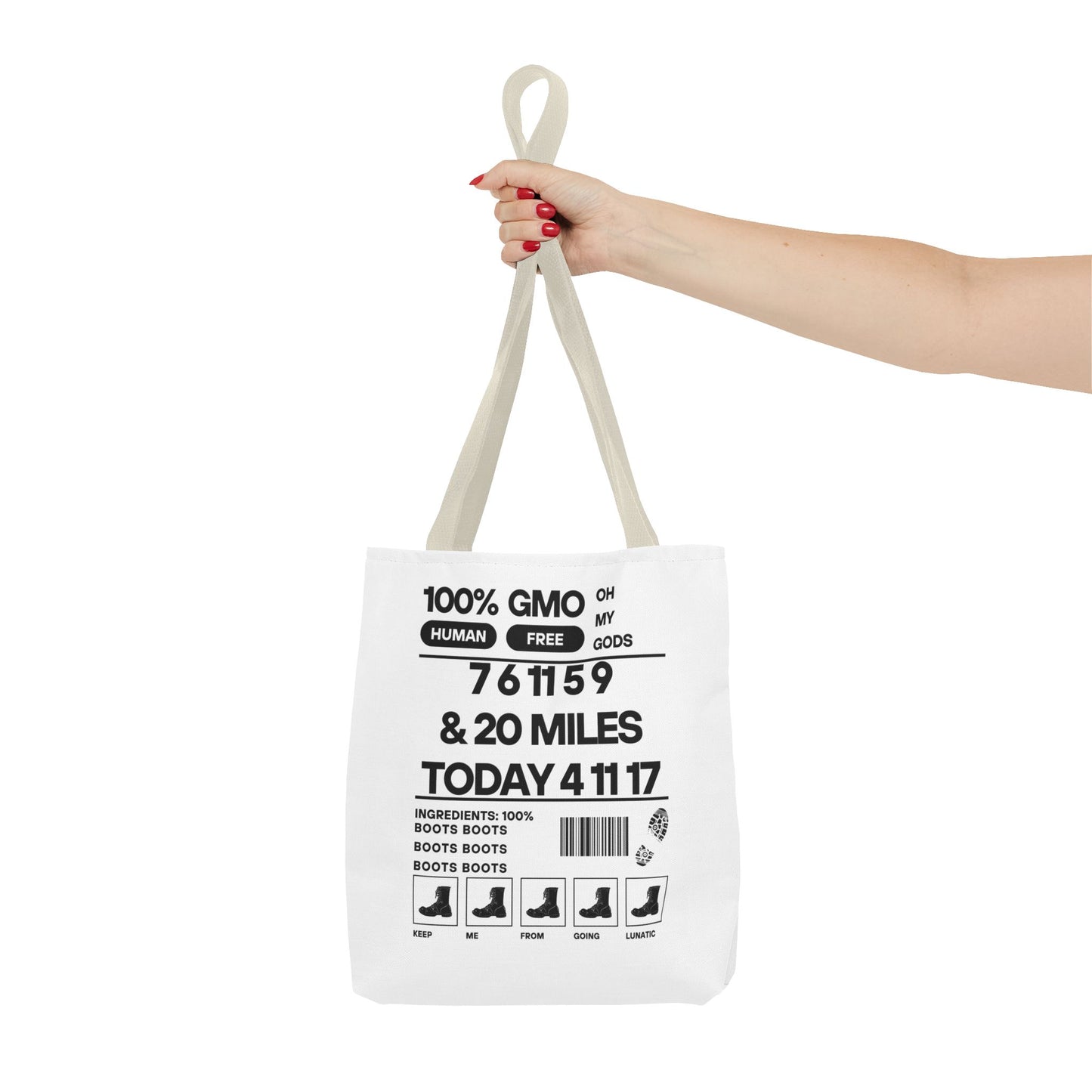 Boots - Urban Activist Tote Bag - Stylish Human Rights Power Bag with Designer Graphics