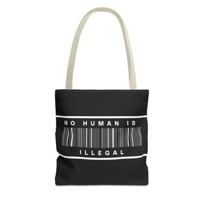 No Human Is Illegal - Urban Activist Tote Bag - Stylish Human Rights Power Bag with Designer Graphics