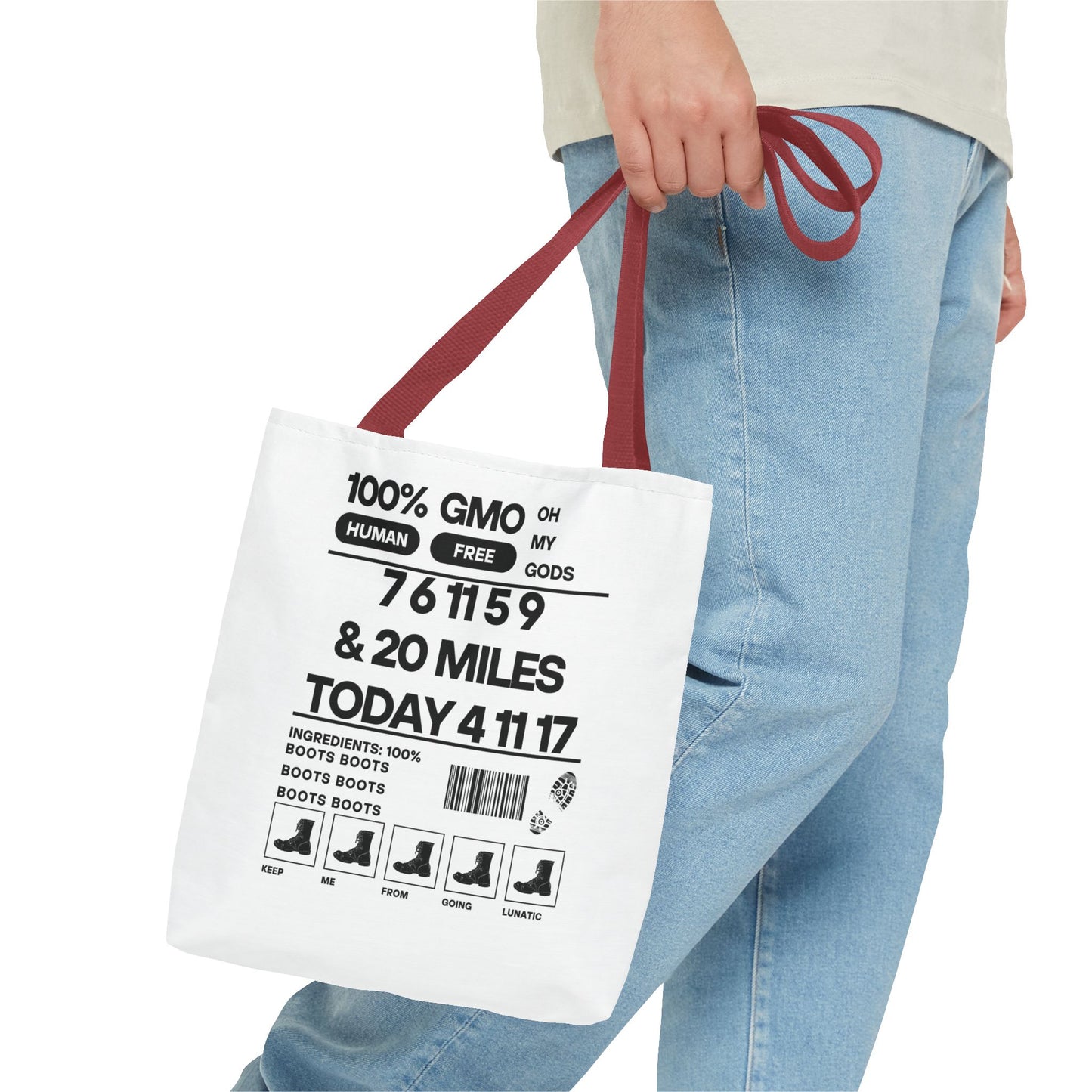 Boots - Urban Activist Tote Bag - Stylish Human Rights Power Bag with Designer Graphics