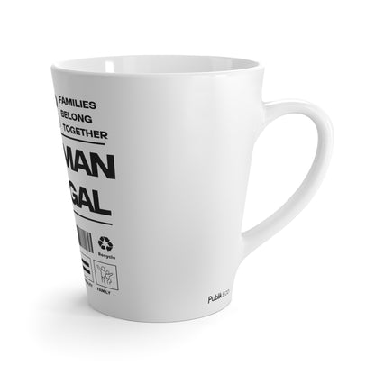 No Human Is Illegal - Latte Mug - Urban Human Rights Designer Graphic Mug