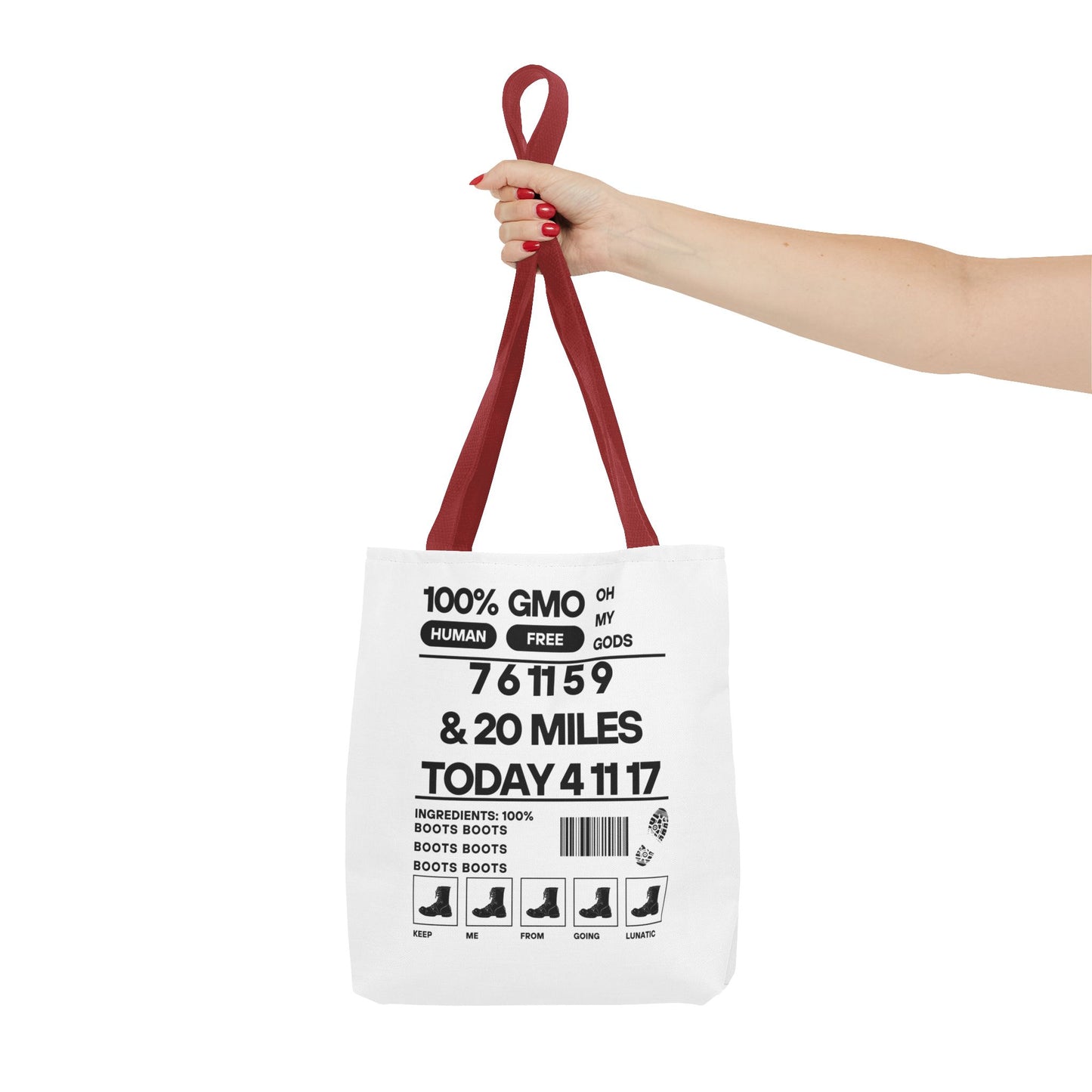 Boots - Urban Activist Tote Bag - Stylish Human Rights Power Bag with Designer Graphics