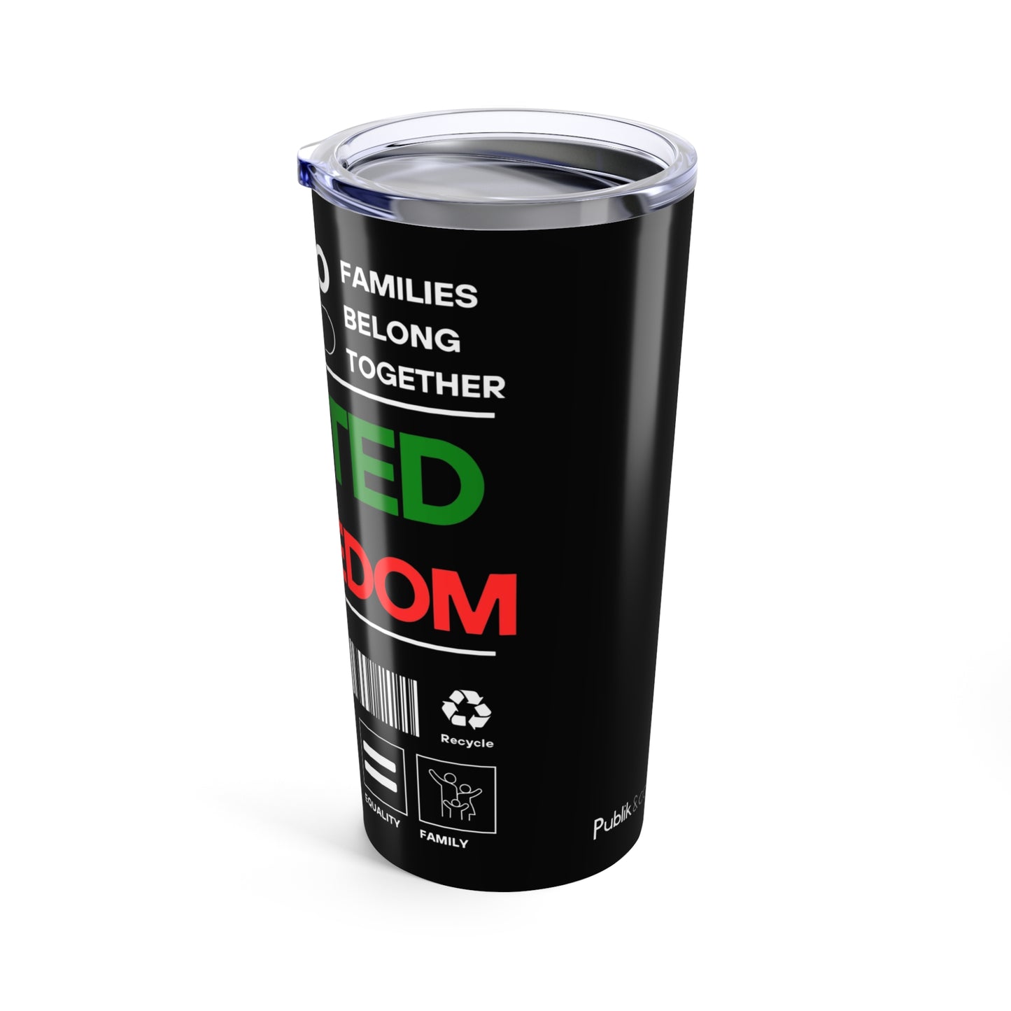 Rooted In Freedom Mexican Flag- Tumbler 20oz