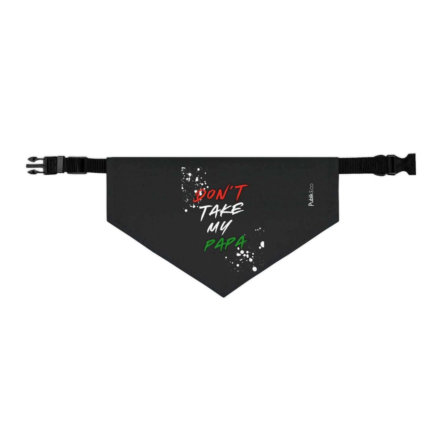 Don't Take My Papa - Pet Graffiti Bandana Collar