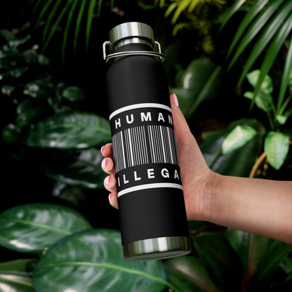 No Human Is Illegal Copper Vacuum Insulated Bottle, 22oz