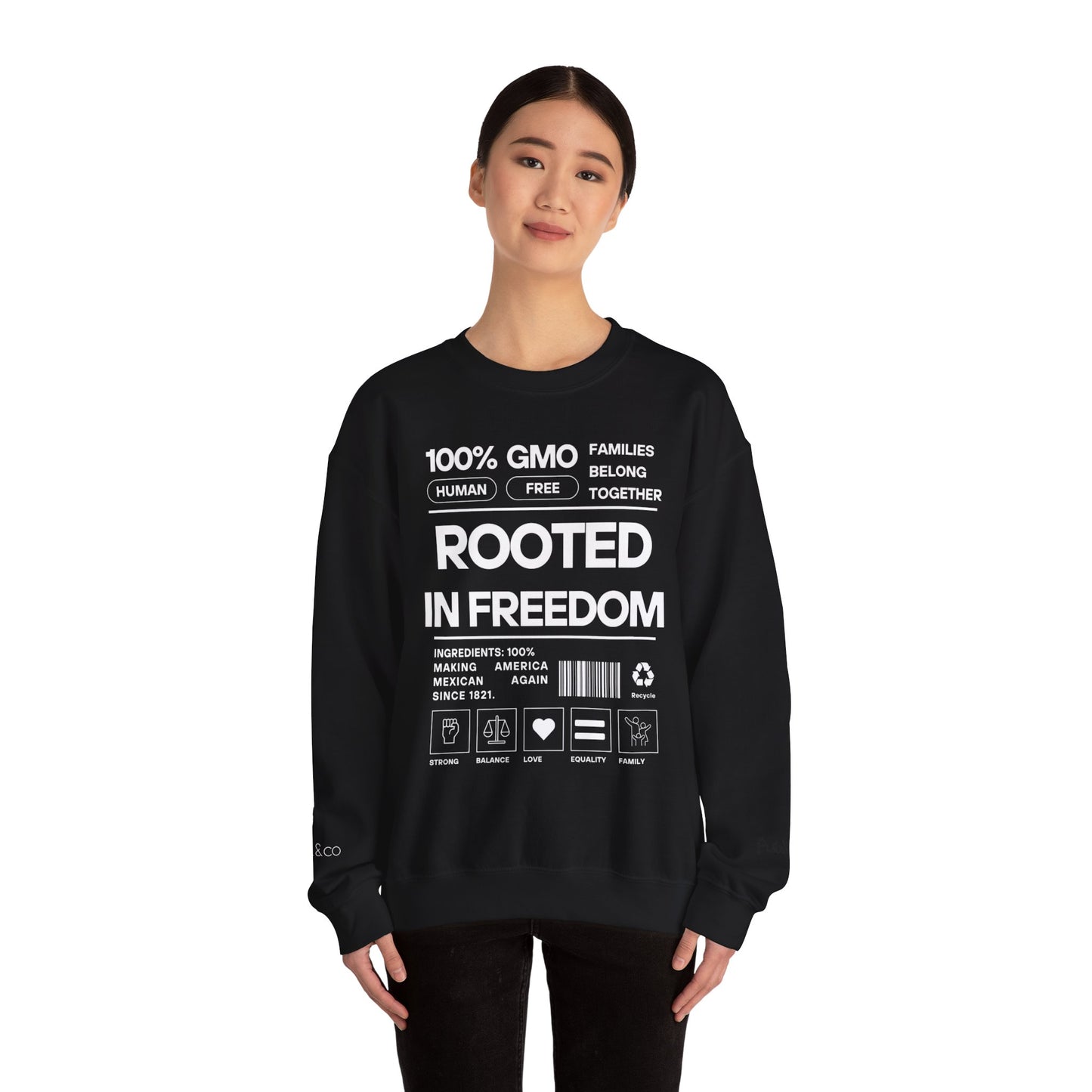 No Human Is Illegal Sweatshirt - Urban Protest Unity Street Wear Crewneck