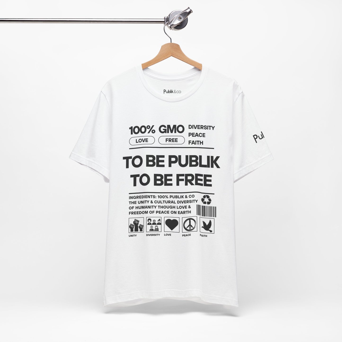 To Be Publik To Be Free - Designer Graphic Tee - Urban Protest Unity Street Wear