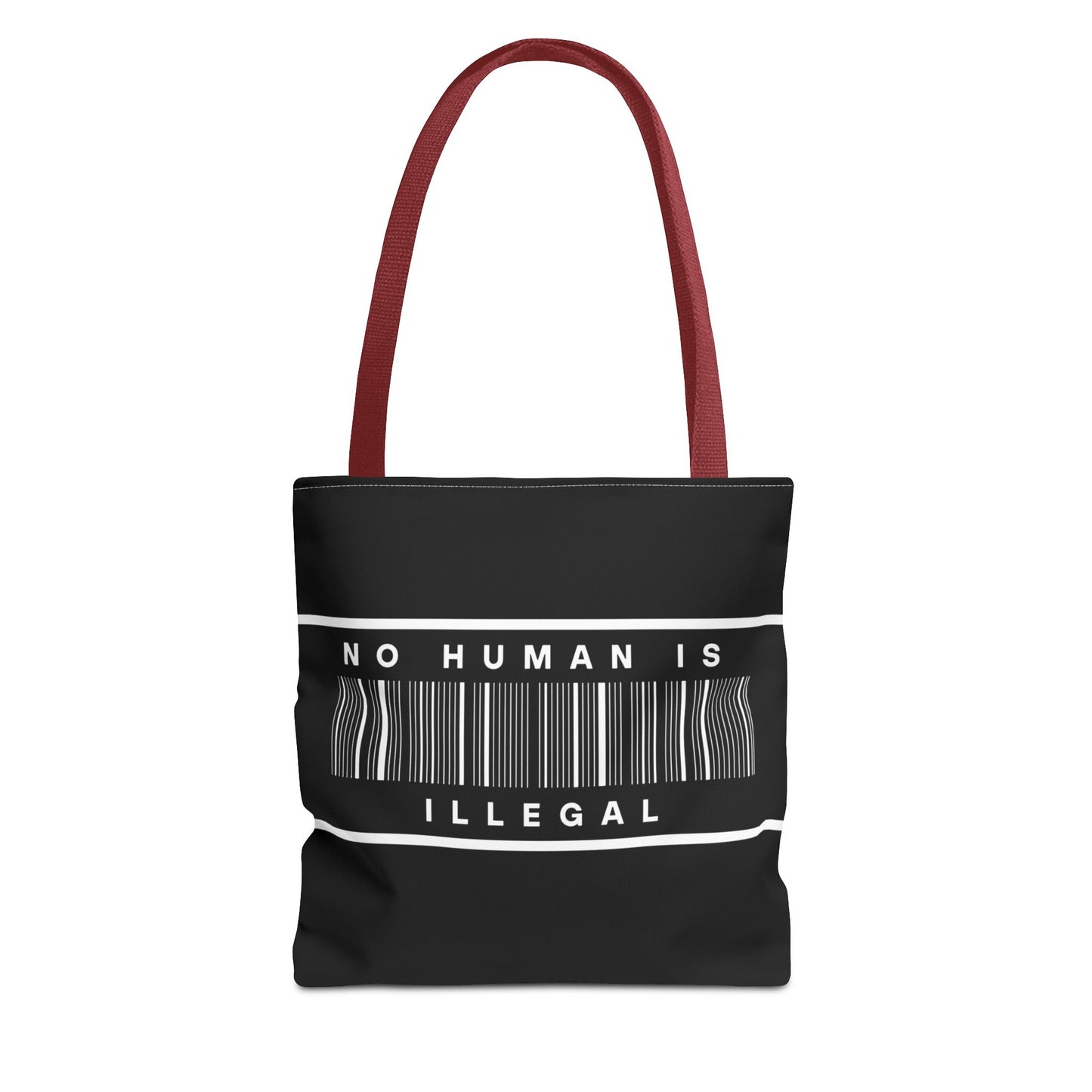 No Human Is Illegal - Urban Activist Tote Bag - Stylish Human Rights Power Bag with Designer Graphics