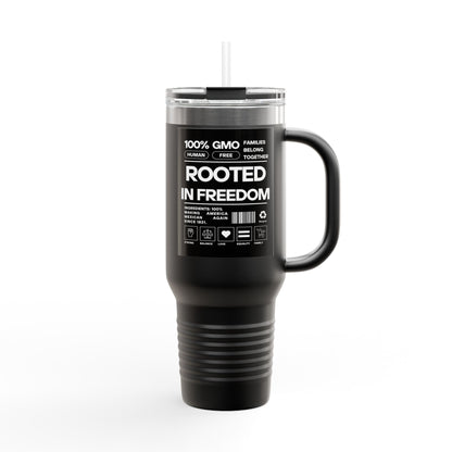 Rooted In Freedom - Insulated Travel Mug, 40oz