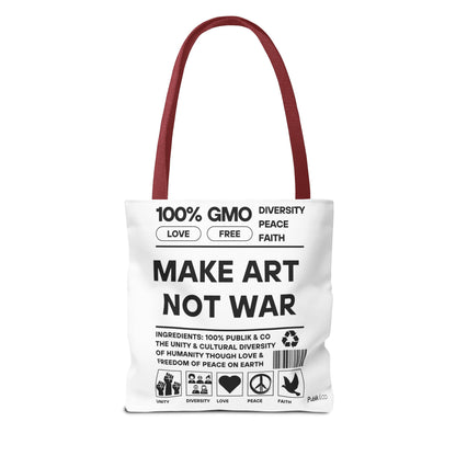 Make Art Not War - Tote Bag