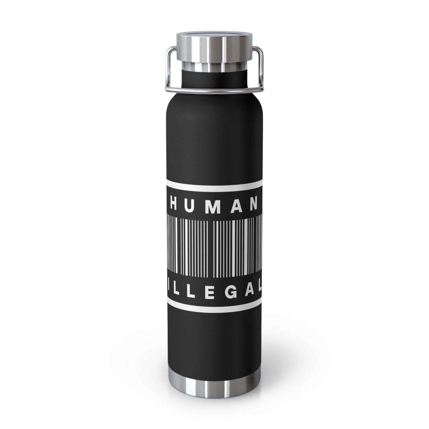 No Human Is Illegal Copper Vacuum Insulated Bottle, 22oz