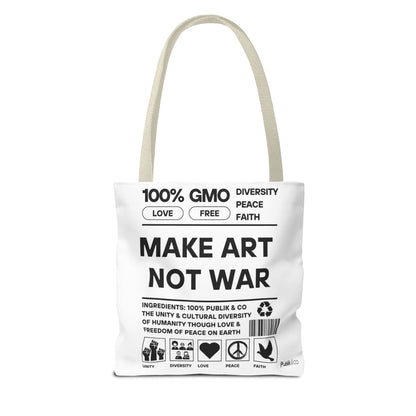 Make Art Not War - Tote Bag