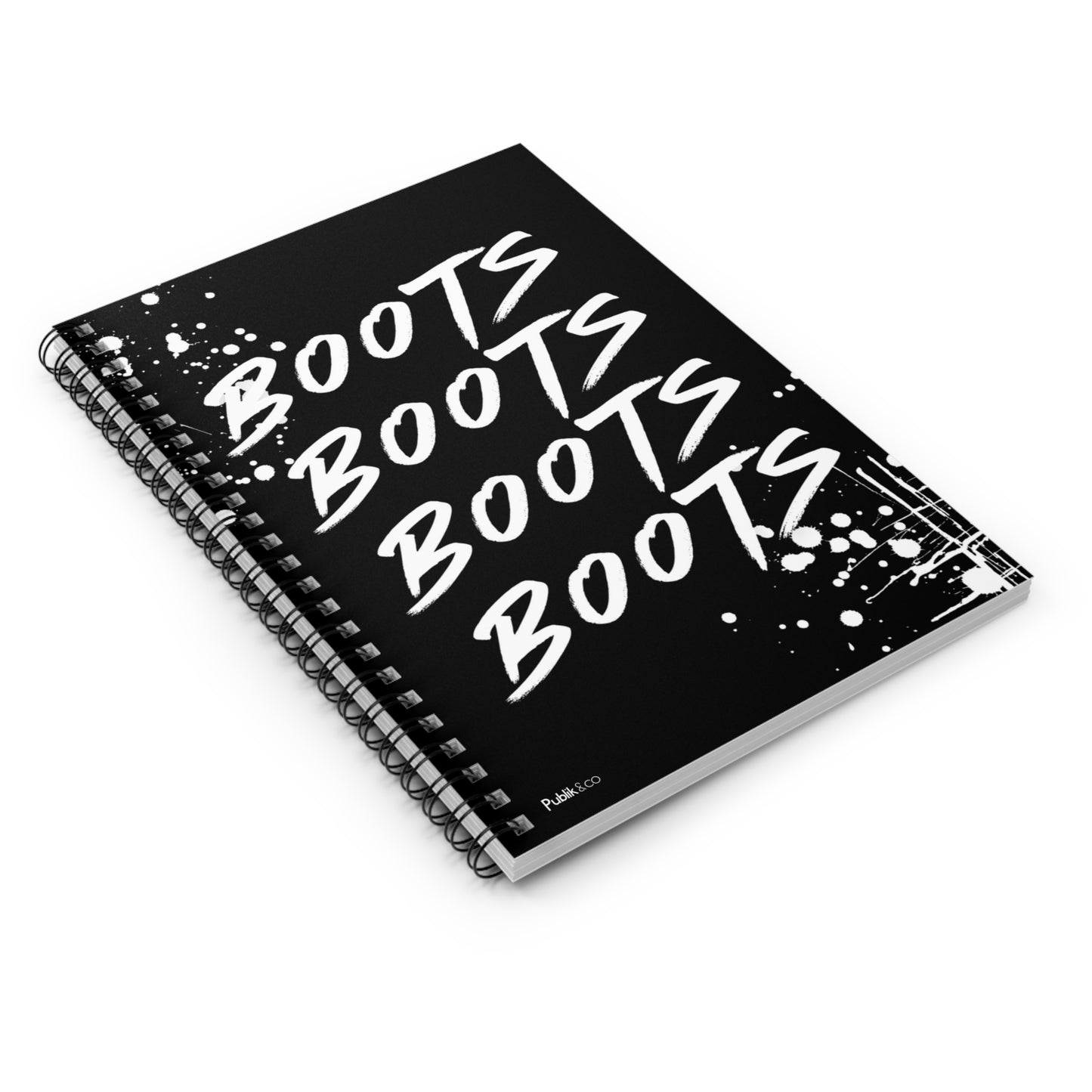 Boots - Spiral Notebook - Graffiti Protest Unity Journal